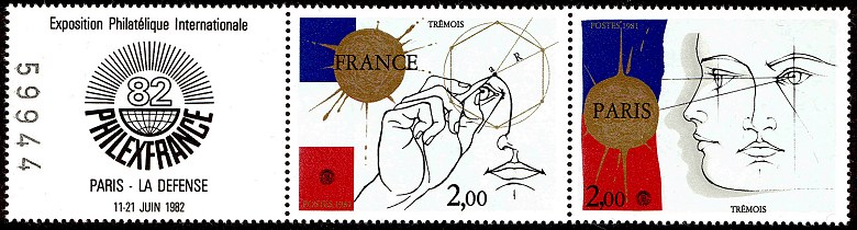 Image du timbre La paire des dessins de Trémois - Paris