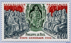 Image du timbre Philippe le BelÉtats-Généraux de 1302