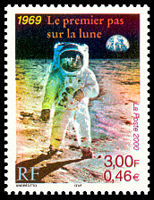Image du timbre 1969 : Le premier pas sur la lune