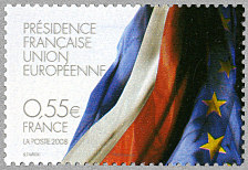 Image du timbre Présidence Française de l'Union Européenne