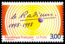 Image du timbre Le radium 1898-1998