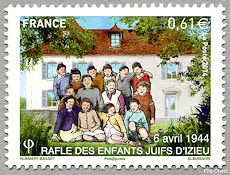 Image du timbre Rafle des enfants juifs d'Izieu-6 avril 1944