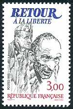 Image du timbre 40ème anniversaire de la Victoire de 1945Retour à la Liberté