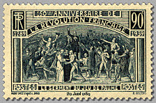 Image du timbre 150ème anniversaire de la Révolutionle serment du Jeu de Paume