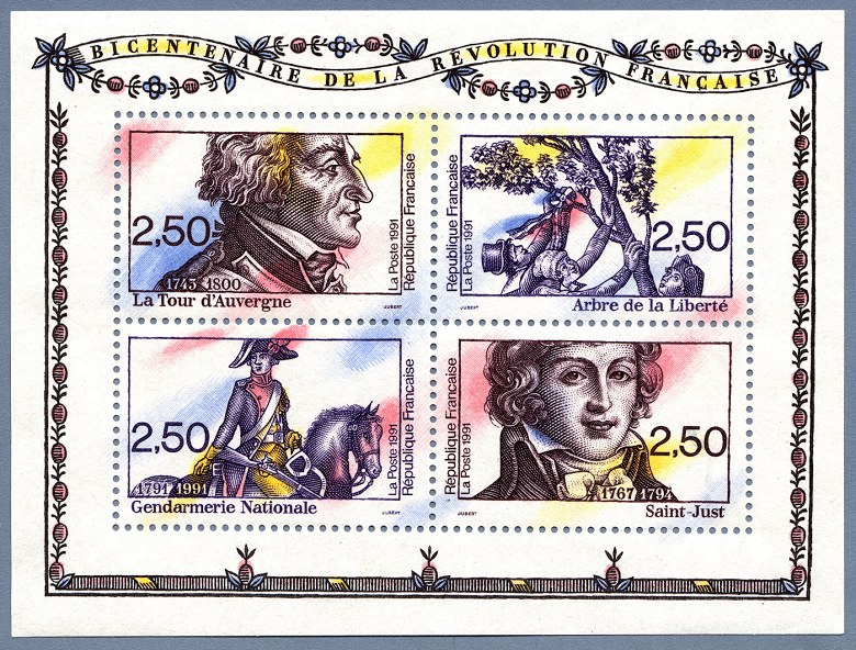 Image du timbre Bicentenaire de la Révolution Française