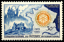 Image du timbre Cinquantenaire du Rotary International 1905-1955