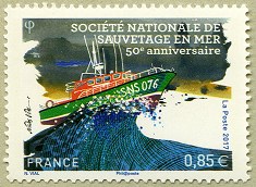 Image du timbre Société Nationale des Sauvetages en Mer-50e anniversaire
