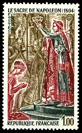 Image du timbre Le Sacre de Napoléon 1804