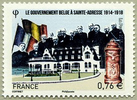 Image du timbre Le gouvernement belge à Sainte-Adresse 0,76 €