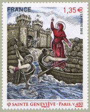 Image du timbre Sainte Geneviève (Paris, v. 480)