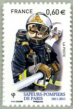Image du timbre Lance à incendie - timbre autoadhésif