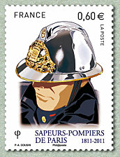 Image du timbre Tenue de pompier du XXème siècle