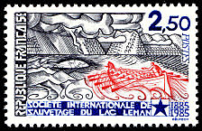 Image du timbre Société Internationale de Sauvetage du Léman 1885-1985