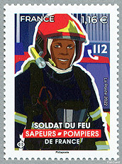 Image du timbre Soldat du feu