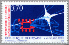 Image du timbre Centenaire de l´École Supérieure d´ÉlectricitéGif sur Yvette - Metz - Rennes
