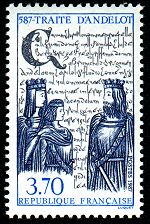 Image du timbre Traité d´AndelotAnnée 587
