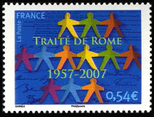 Image du timbre Traité de Rome 1957-2007