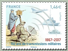 Image du timbre  1867-2017 - 150 ans de transmissions militaires