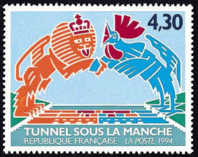 Image du timbre Coq et lion à 4,30F