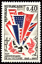 Image du timbre XXe anniversaire de la Victoire