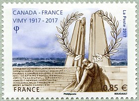 Image du timbre Vimy 1917-2017 - Le timbre à 0,85 €