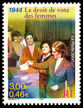 Image du timbre 1944 : Le droit de vote des femmes en France
