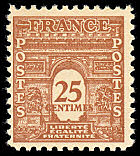 Image du timbre Arc de Triomphe de Paris 25c brun-jaune