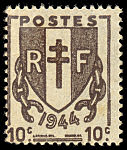 Image du timbre 10c brun-noir