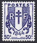 Image du timbre 50c violet-foncé