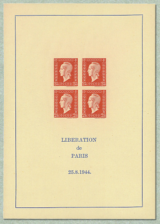 Image du timbre Bloc-feuillet Marianne de Dulac-Libération de Paris 25.8.1944