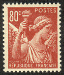 Image du timbre Iris 80c brun