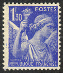Image du timbre Iris 1F30 outremer