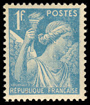 Image du timbre Iris 1F turquoise2ème série