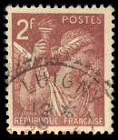 Image du timbre Iris 2F brun2ème série