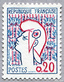 Image du timbre Marianne de Cocteau
