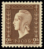 Image du timbre 2F brun