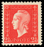 Image du timbre 2F40 rouge