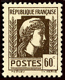 Image du timbre 60 c sépia