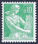 Image du timbre Moissonneuse, 0 F 10