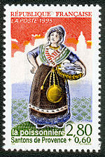 Image du timbre La poissonnière