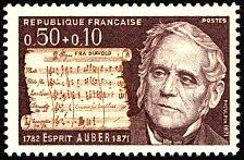 Image du timbre Daniel François Esprit Auber 1782-1871