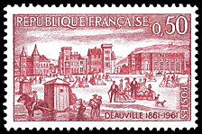 Image du timbre Deauville 1861-1961-Centenaire de la station balnéaire