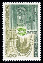 Image du timbre Abbayes normandes-Abbaye de St-Pierre-sur-Dives et de Bernay