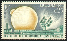 Image du timbre Pleumeur BodouCentre des Télécommunications spatiales