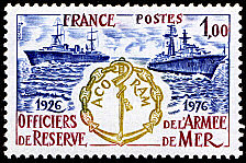 Image du timbre ACORAM 1926-1976
-
Officiers de réserve de l’Armée de mer