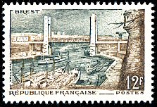 Image du timbre BrestLe Port et l´ArsenalPont levant de Recouvrance