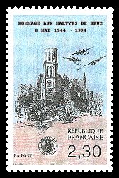 Image du timbre BruzLe bombardement du 8 mai 1944