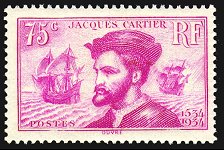 Image du timbre Jacques Cartier - 1554-1954 - 75c lilas