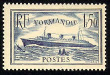 Image du timbre Le paquebot Normandie