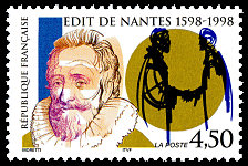 Image du timbre 400ème anniversaire de l´Edit de Nantes